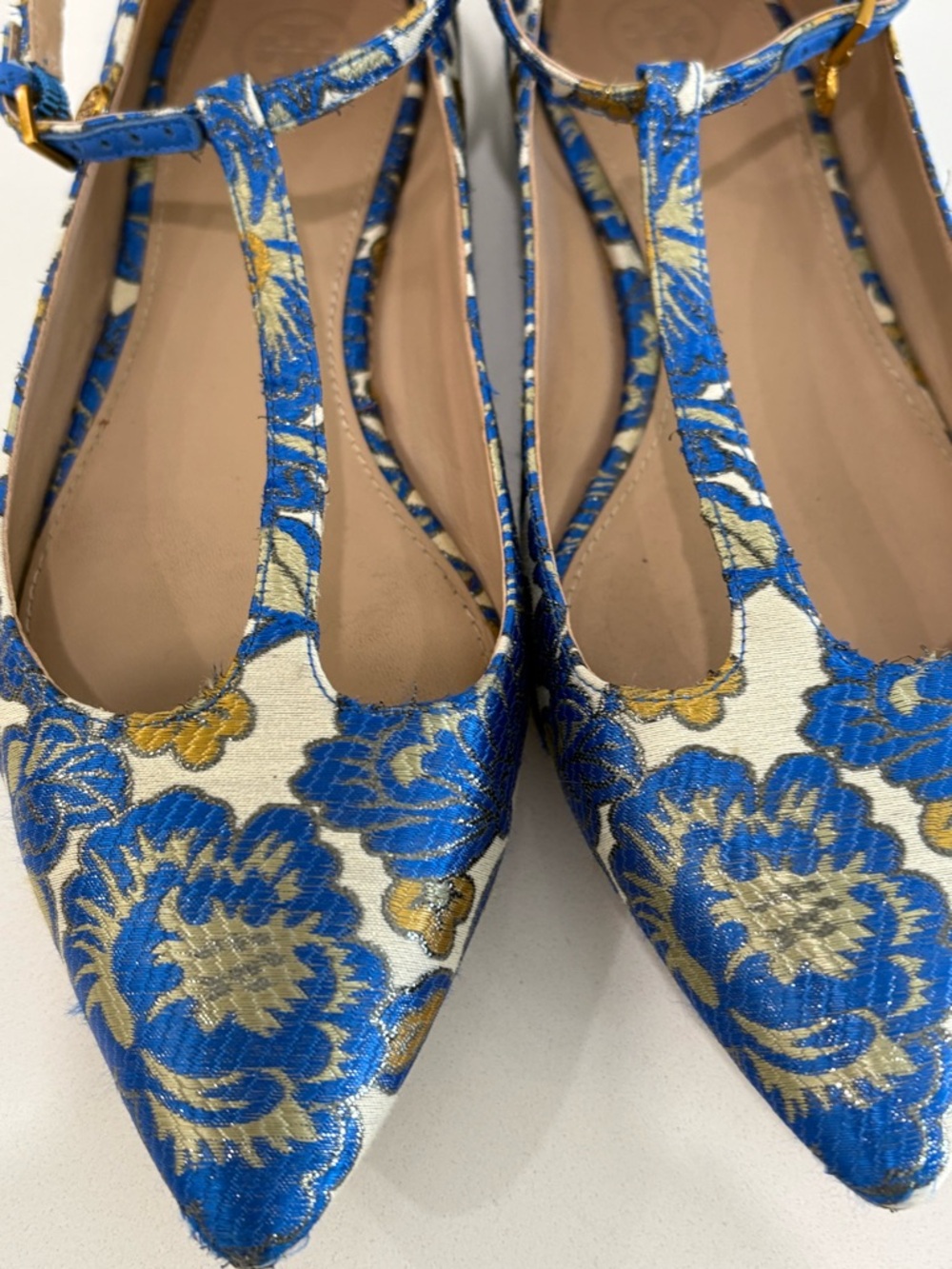 Tory Burch Silk Brocade Mary Jane Flats – Size 8.5 ✨ - Picture 6 of 16